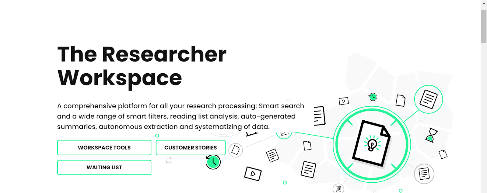 User-friendly interface of an AI literature review generator with options for inputting research topics.