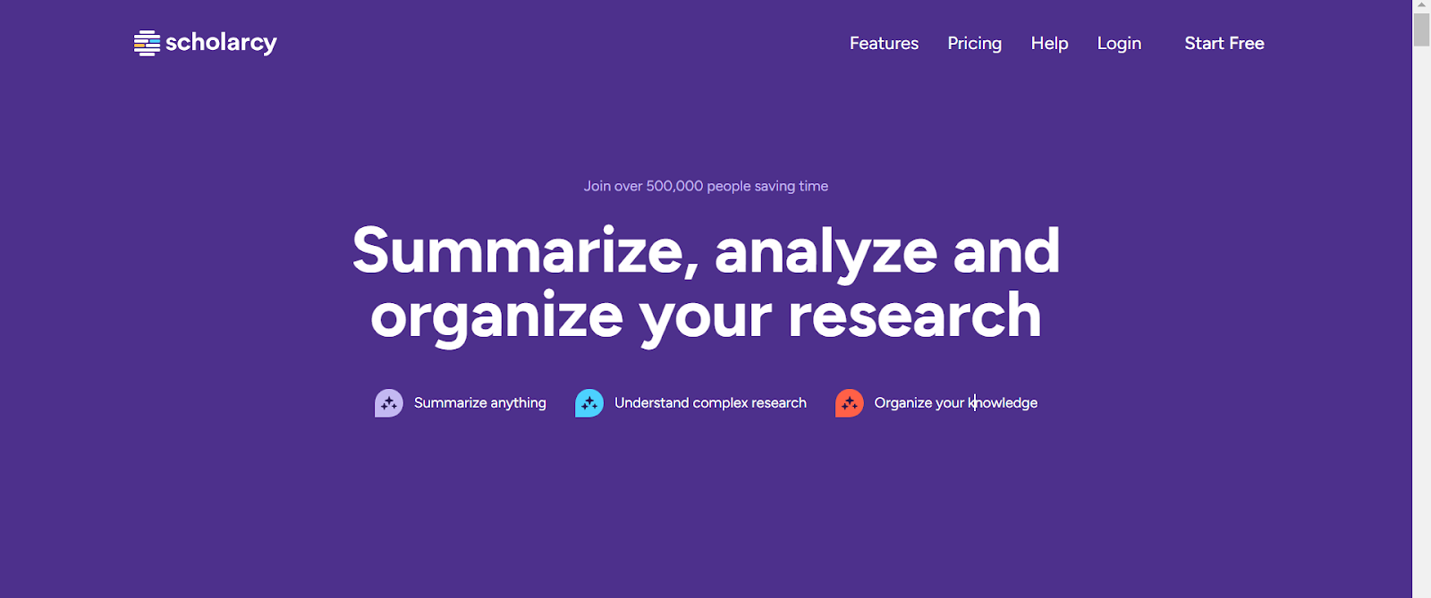 A screen showing an AI tool that organizes literature reviews by identifying patterns and trends in academic research.