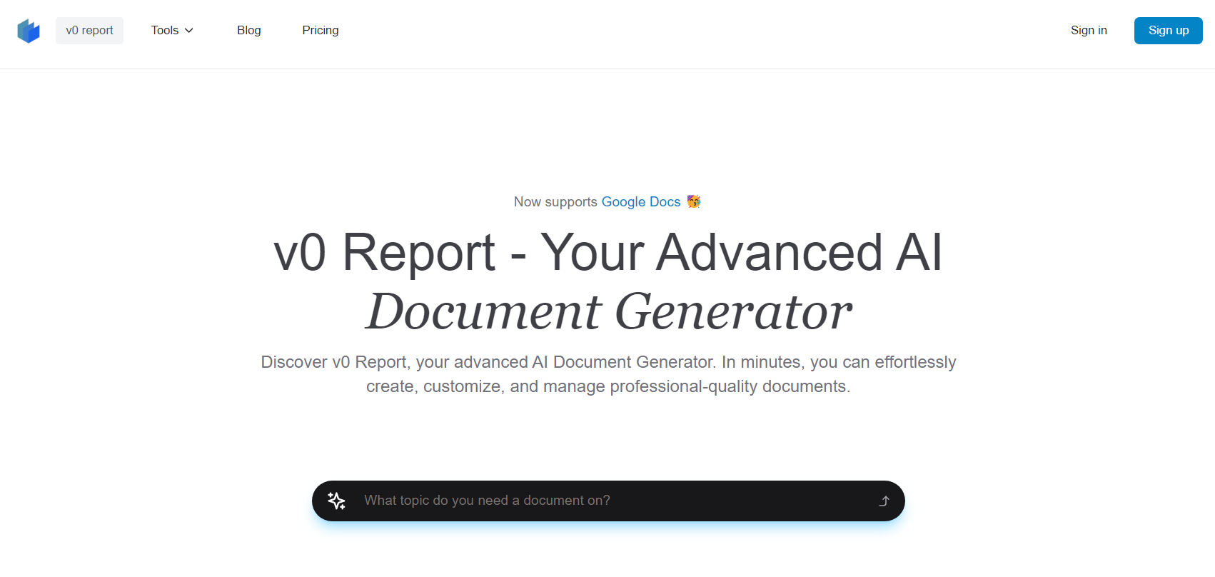 v0 Report is the Best AI PDF Summarizer Tool